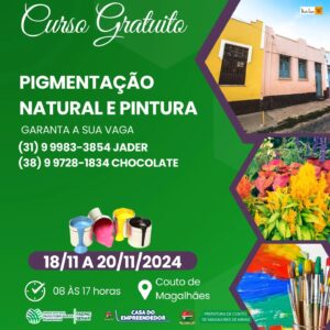 Curso Gratuito de Pigmentação Natural e Pintura