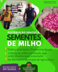 Distribuição Gratuita de Sementes de Milho para Produtores Rurais