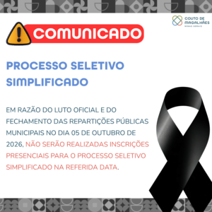 Prefeitura comunica suspensão das inscrições presenciais do Processo Seletivo Simplificado nesta segunda-feira (5)